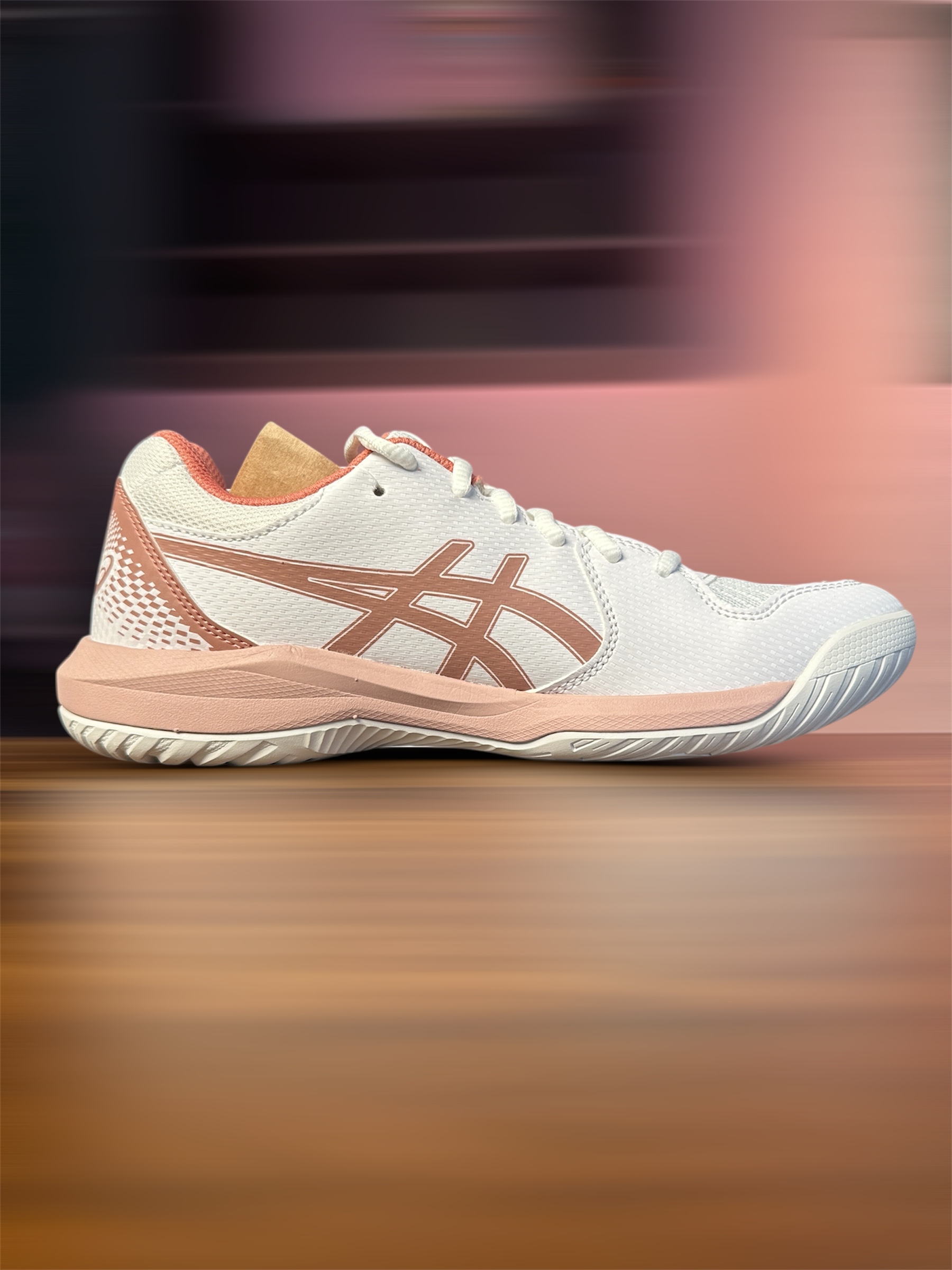 Giày Tennis/Pickleball ASICS Dedicate 8 Chính Hãng – Trắng Hồng – Nhẹ, Bám Sân – Công Nghệ GEL™ Giảm Chấn – Thoáng Khí